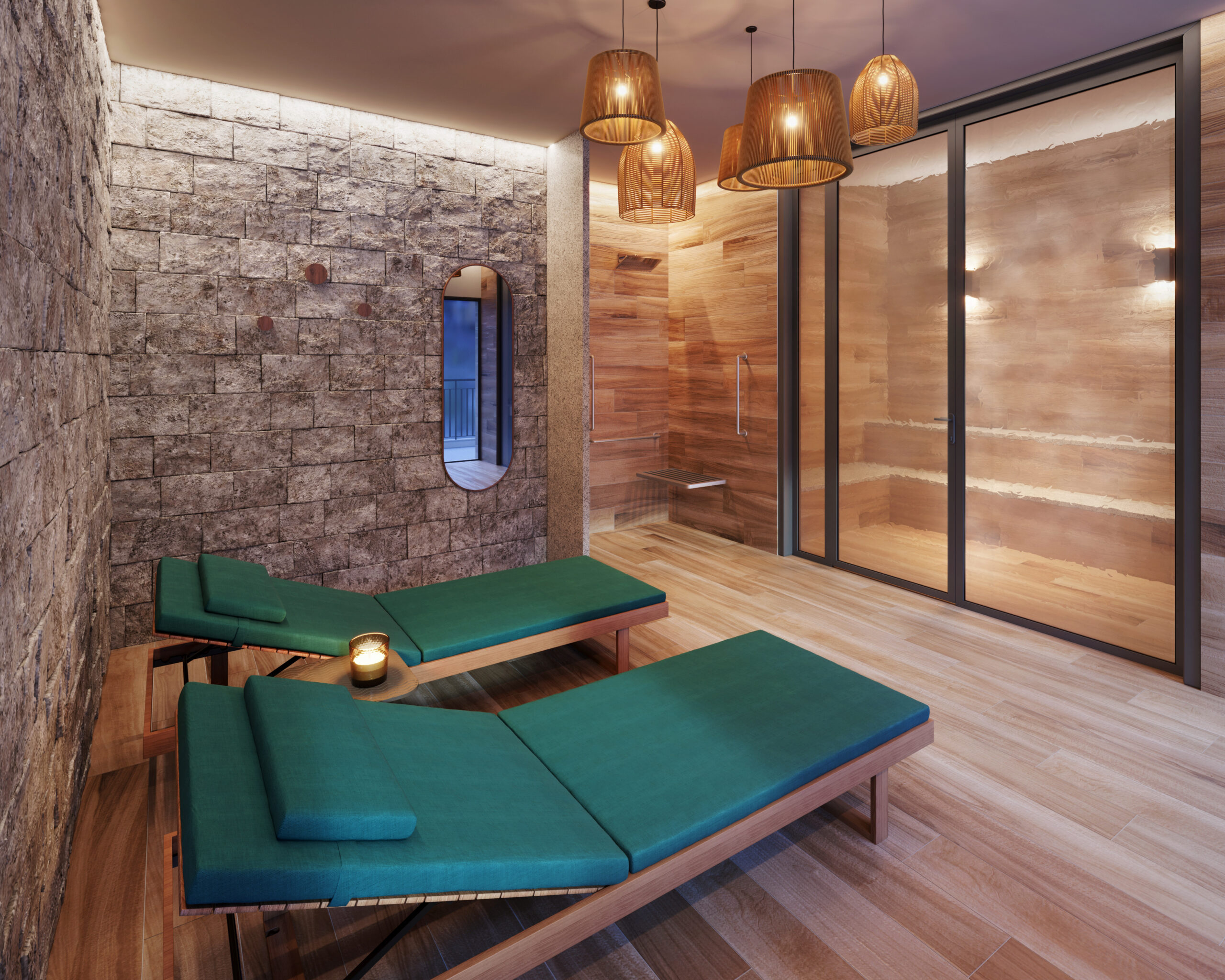 Sauna e descanso do Chess